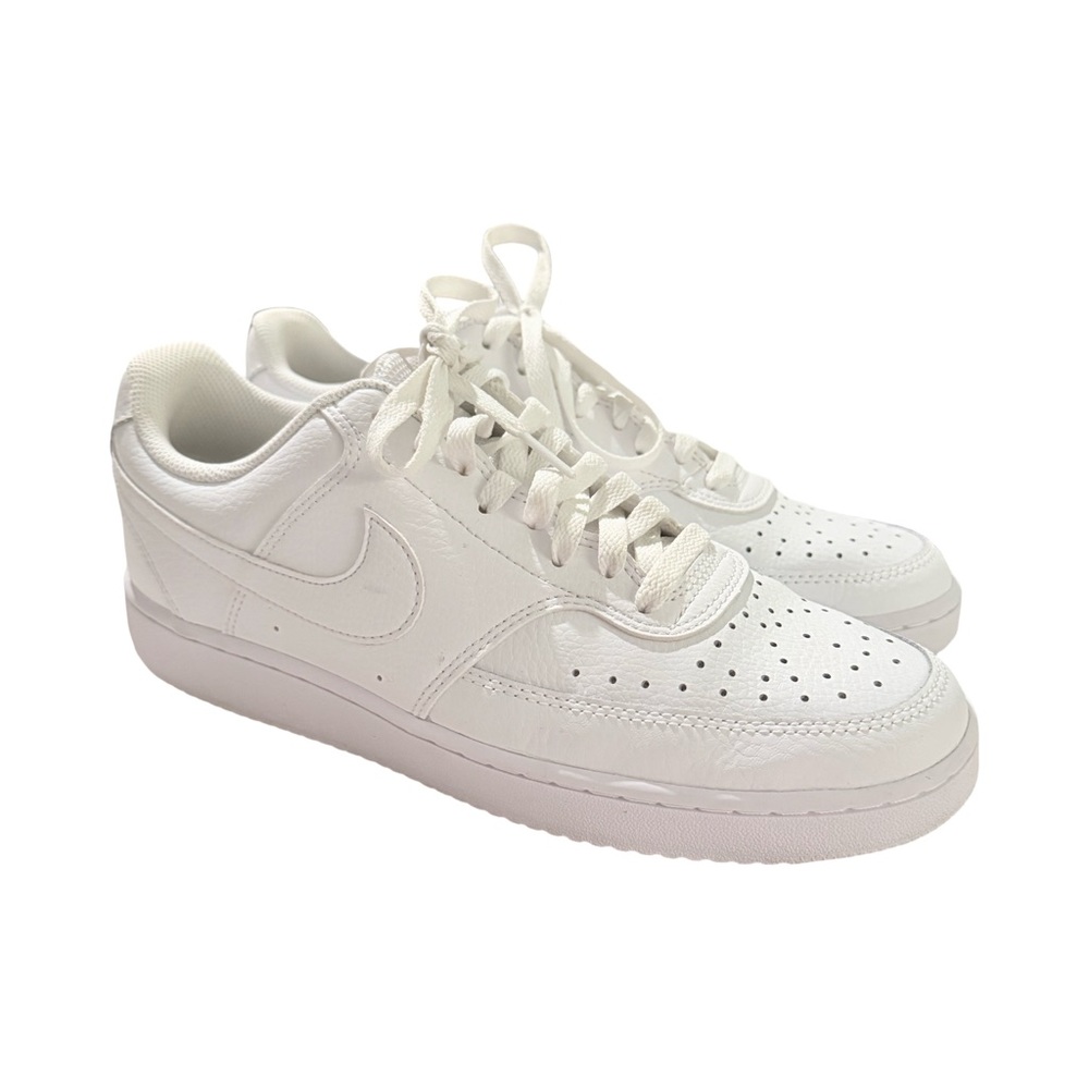 Nike Court Vision Low Triple White Sneakers Women’s 10